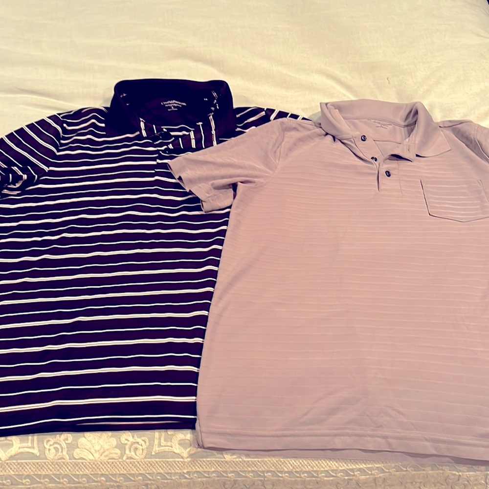 Mens Large Croft&Barrow Golf Shirts Bundle!!